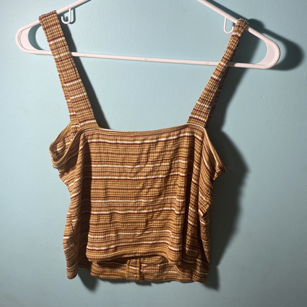 American Eagle striped button tank - Picture 2 of 2